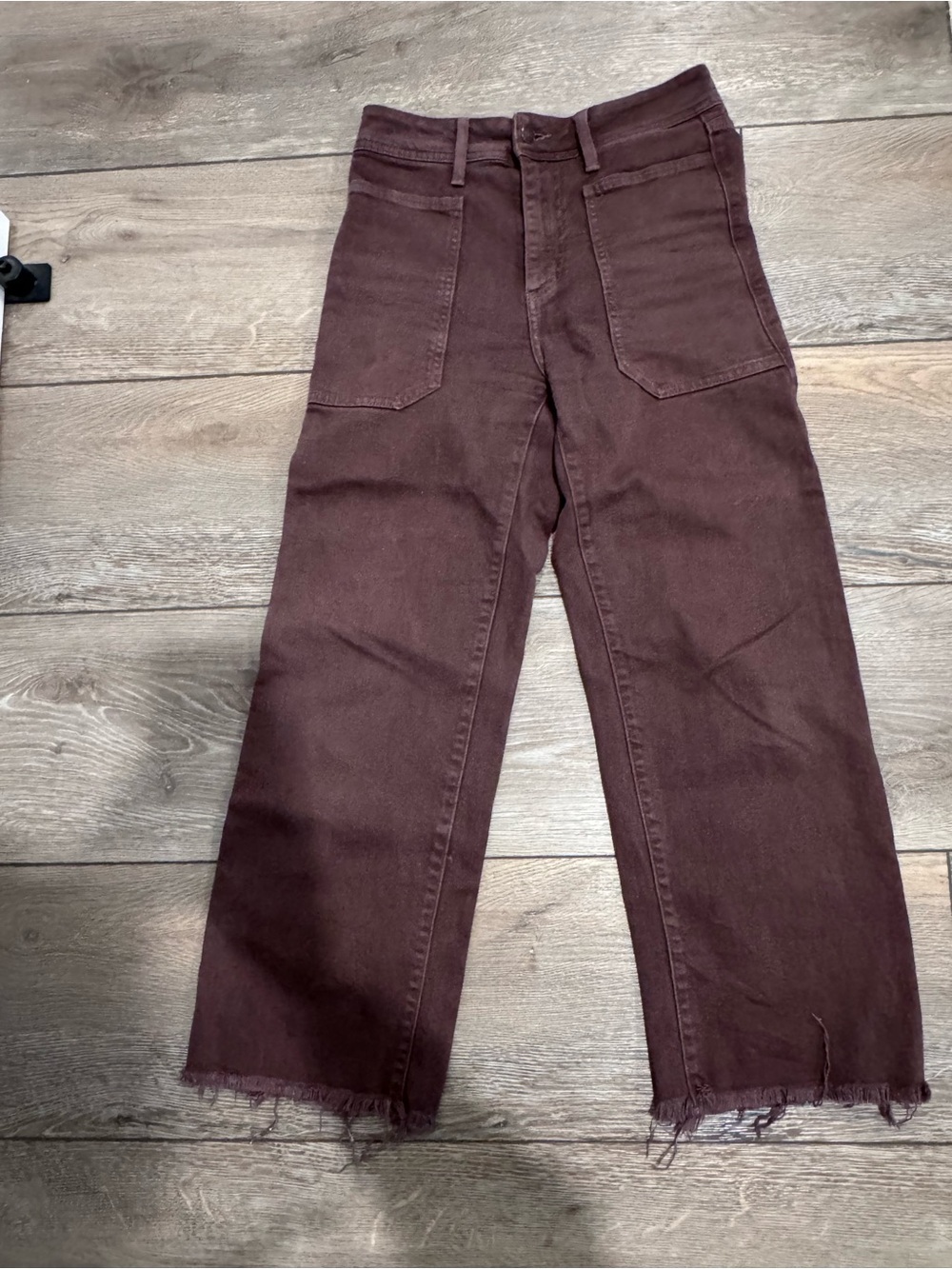 Just Black Denim Women's High Rise Utility Jeans in Chocolate